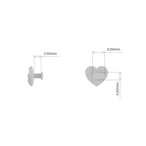 Pin Forgeon Coração - Coleção Crystal