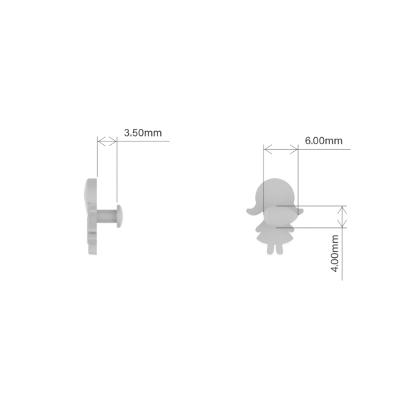 Pin Forgeon Menina - Coleção Crystal