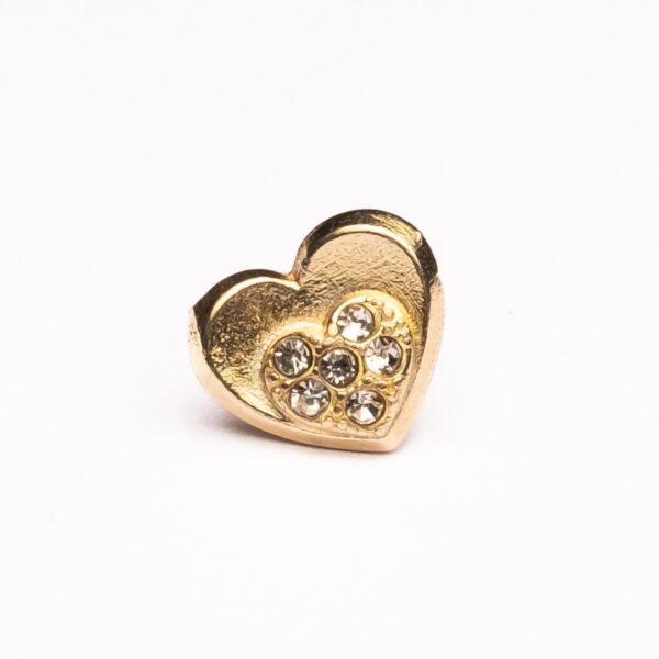 Pin Forgeon Coração - Coleção Crystal