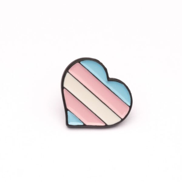 Pin Forgeon Coração Trans - Coleção Pride