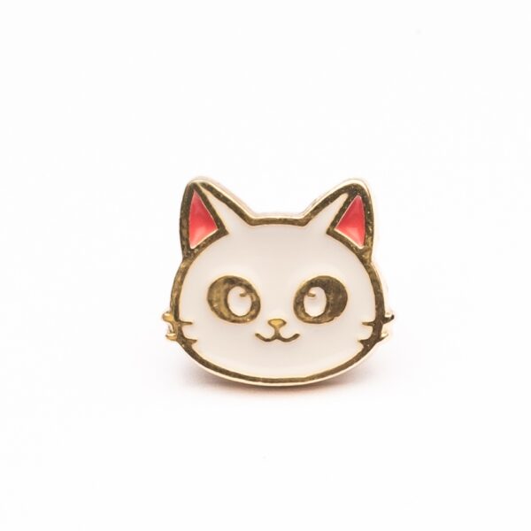 pin-forgeon-57 Pin Forgeon Gato Branco - Coleção Pets