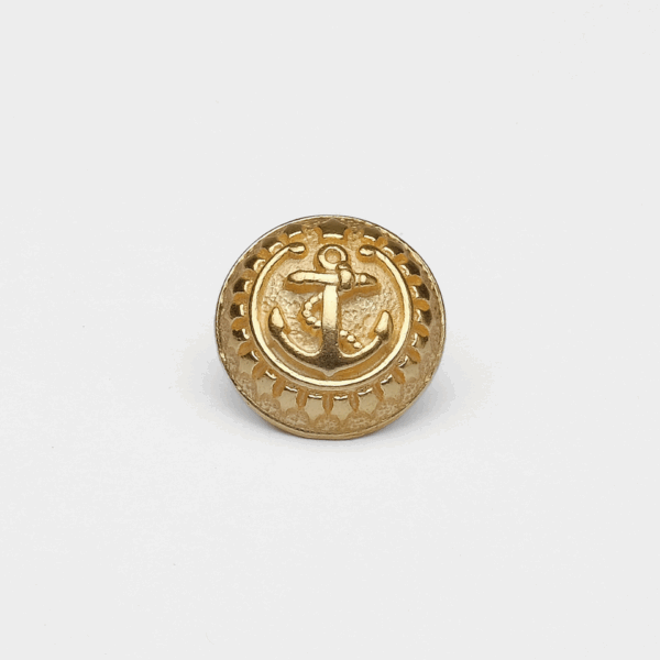 6 Botão Marinha 15mm - Terminal Costura