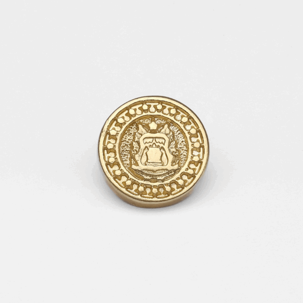 7 Botão Agulhas Negras 15mm - Terminal Costura