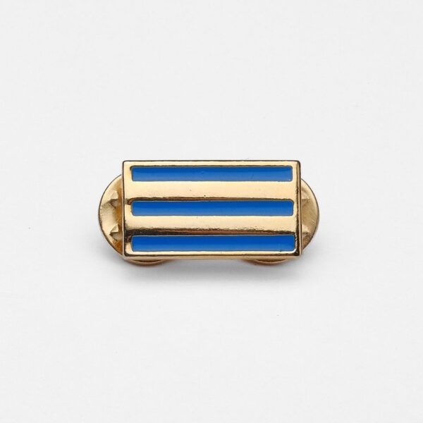 Botton 3 Listras Azul